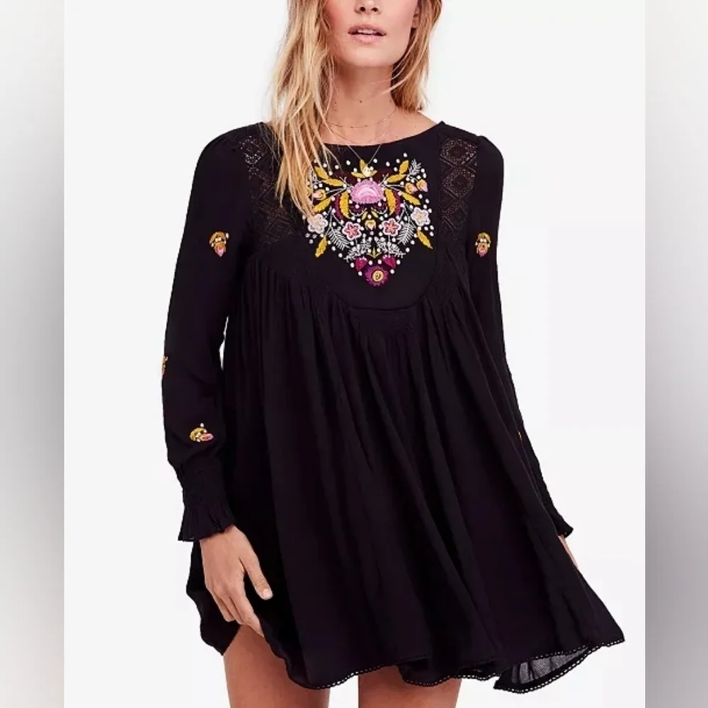 Free People | Mohave Embroidered Mini Dress - Picture 3 of 6